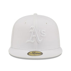 Athletics New Era White on White 59FIFTY Fitted Hat Near Me