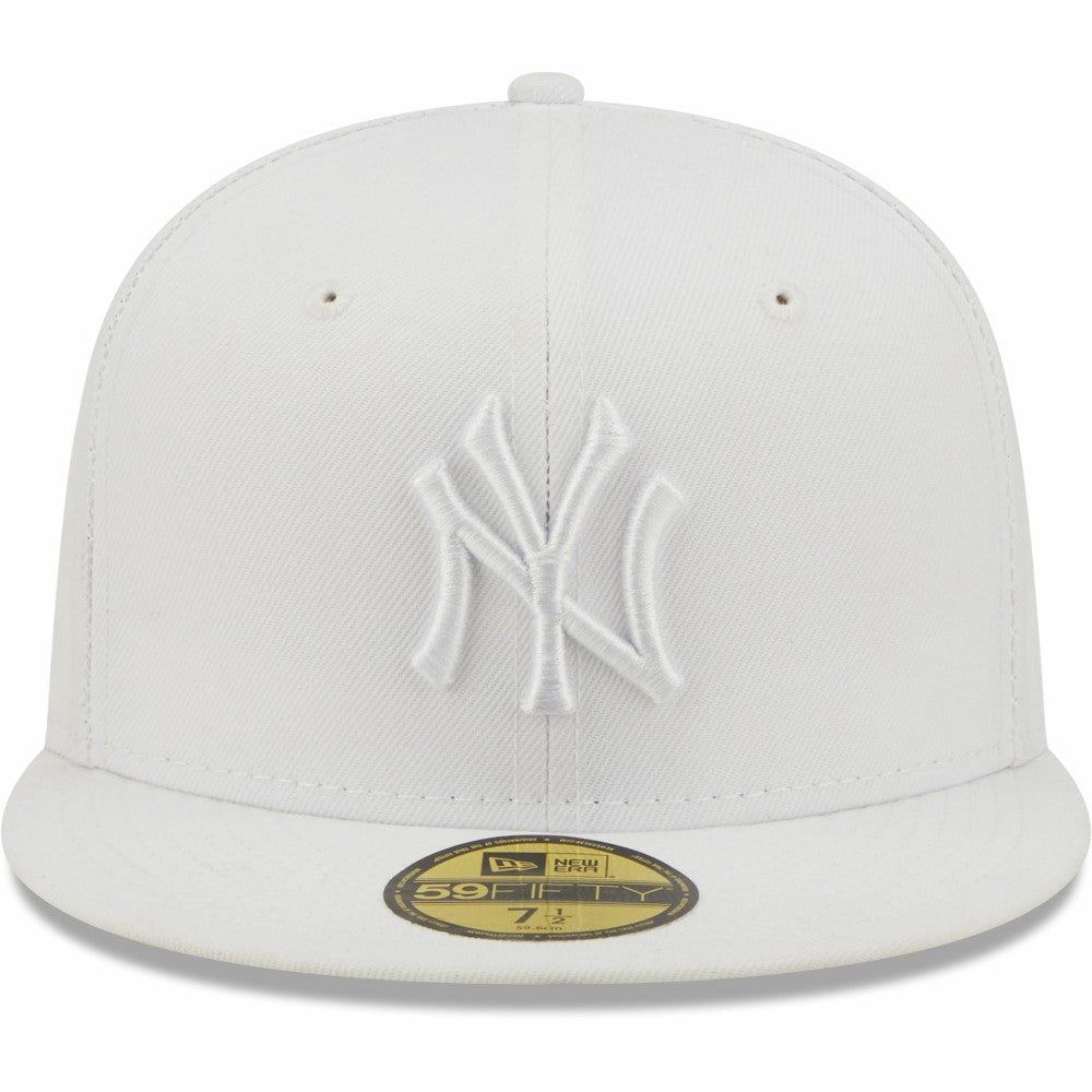 New York Yankees New Era White on White 59FIFTY Fitted Hat Sale