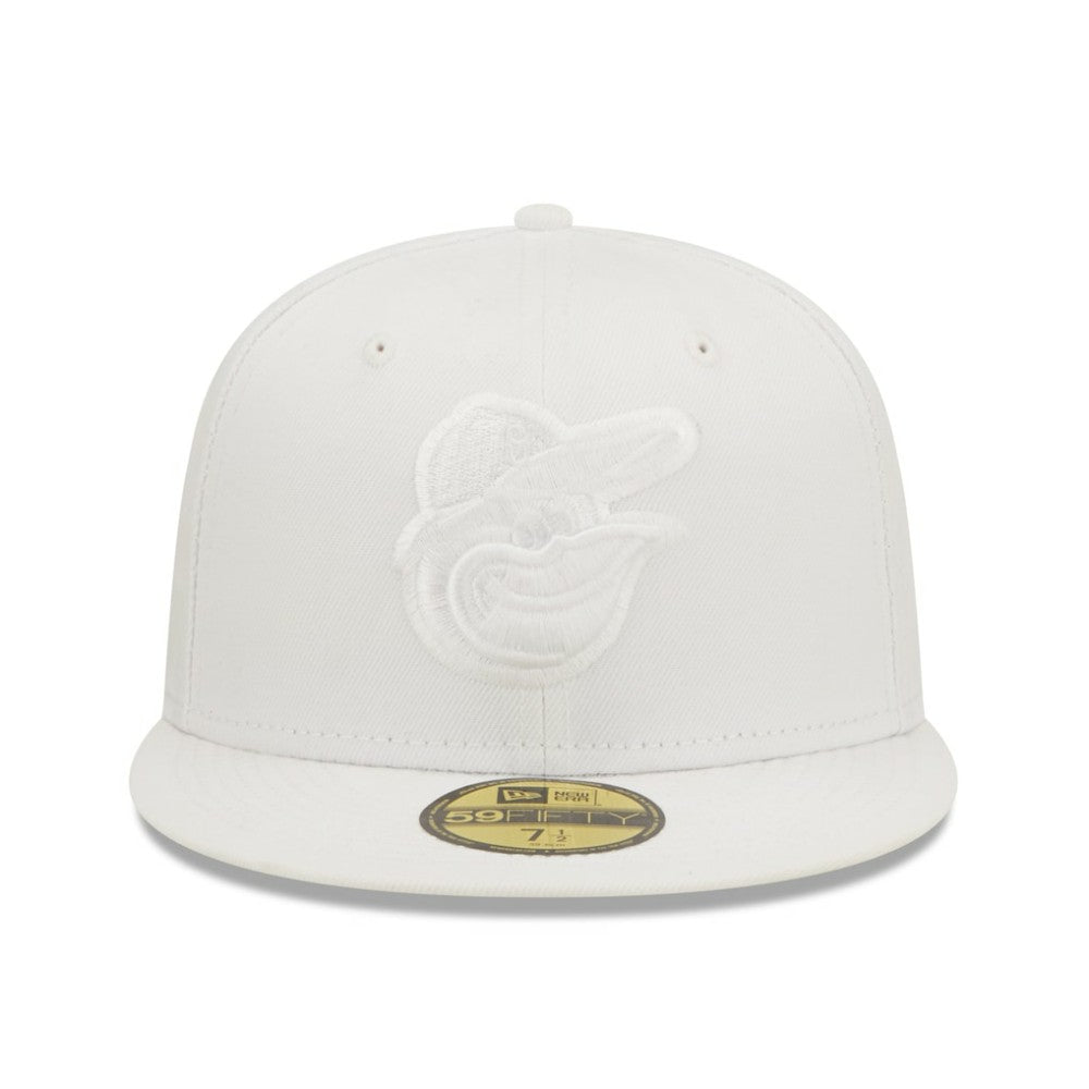 Baltimore Orioles New Era White on White 59FIFTY Fitted Hat for sale