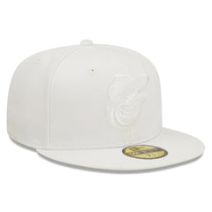 Baltimore Orioles New Era White on White 59FIFTY Fitted Hat for sale