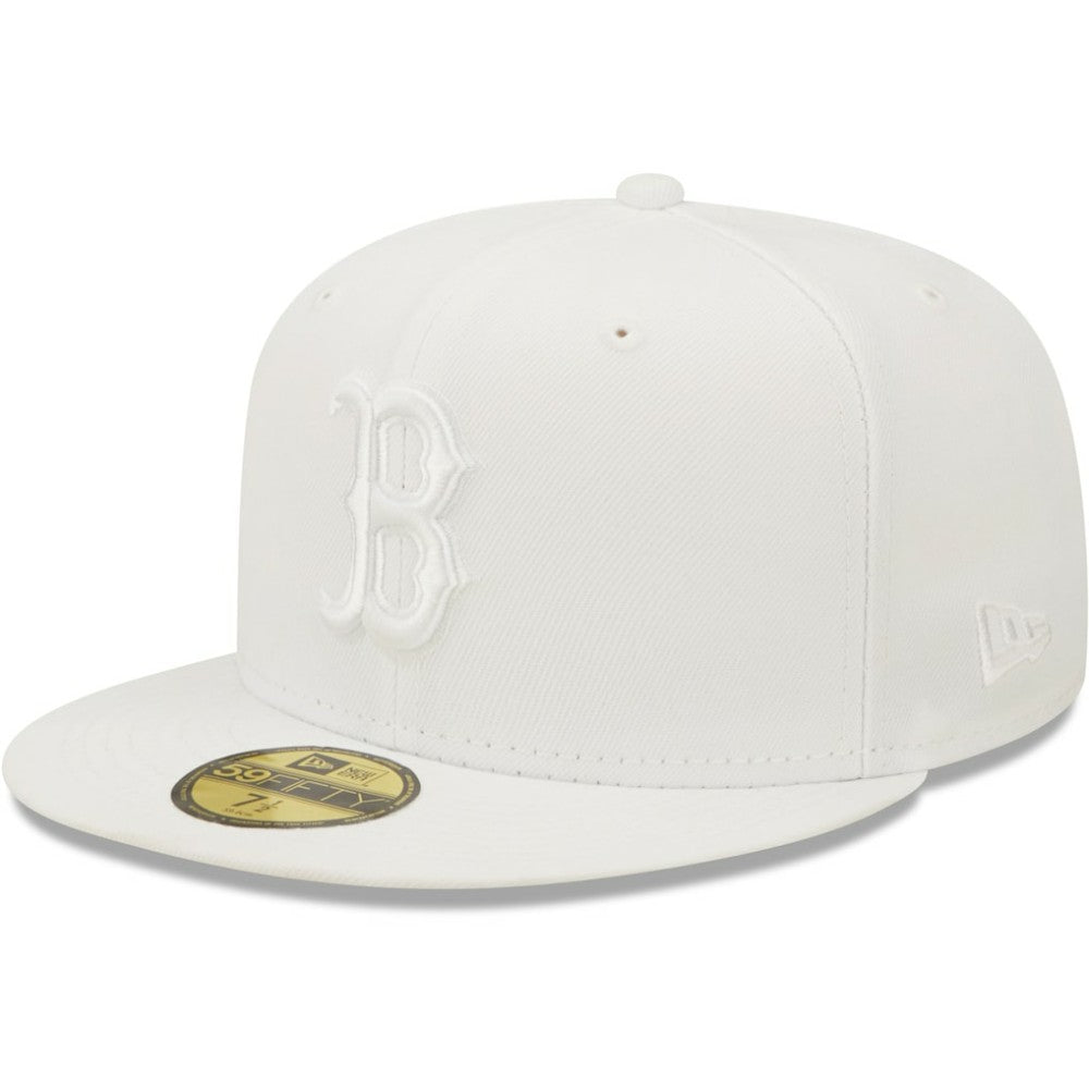 Boston Red Sox New Era White on White 59FIFTY Fitted Hat Online