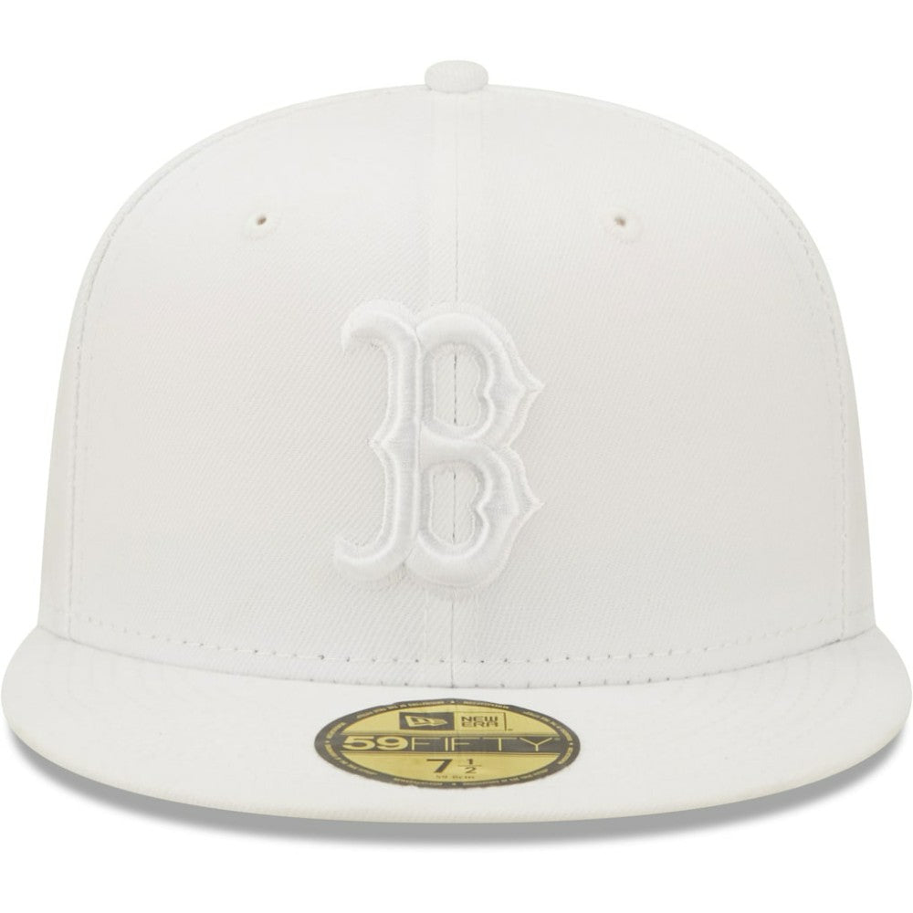 Boston Red Sox New Era White on White 59FIFTY Fitted Hat Online