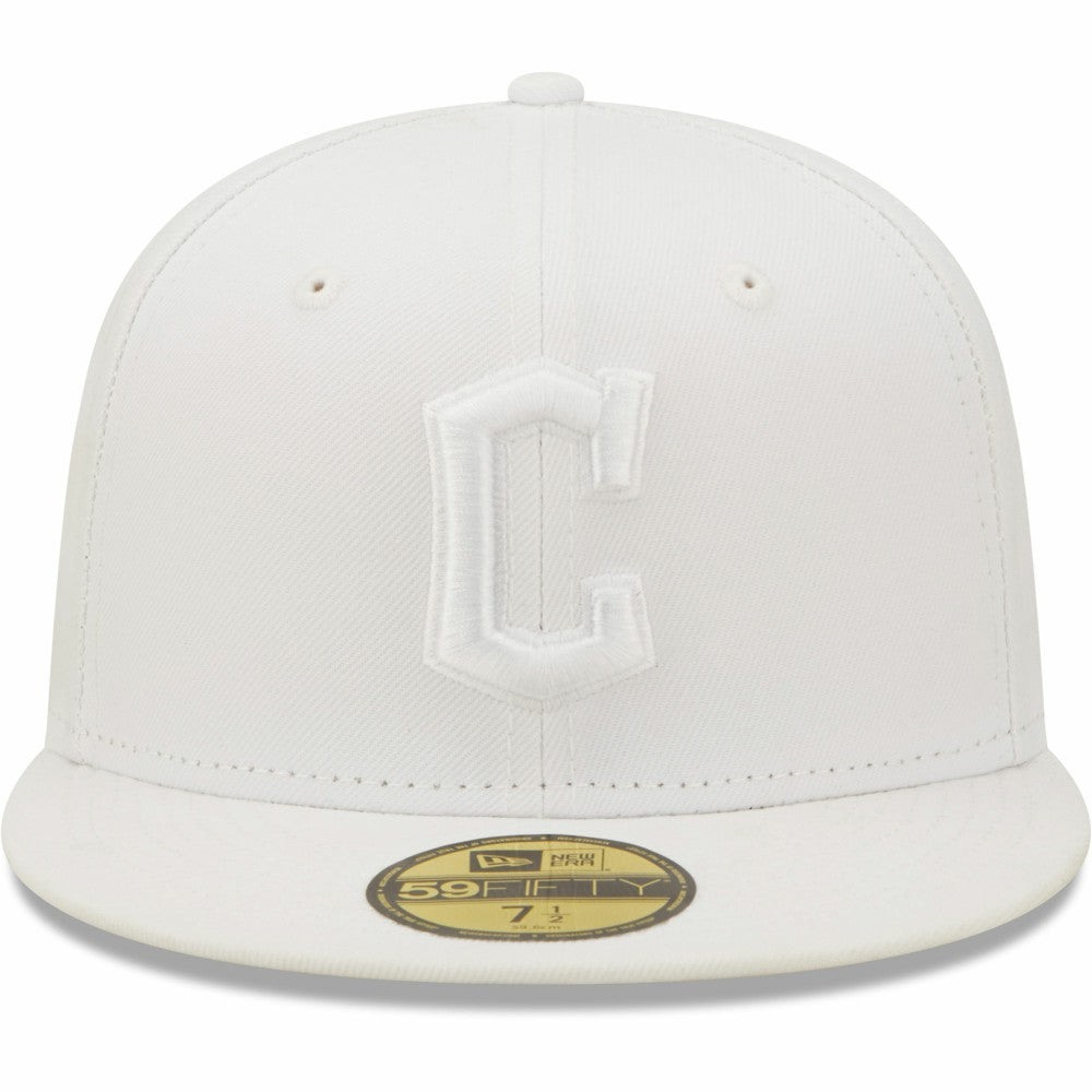 Cleveland Guardians New Era White on White 59FIFTY Fitted Hat Outlet