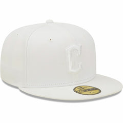 Cleveland Guardians New Era White on White 59FIFTY Fitted Hat Outlet