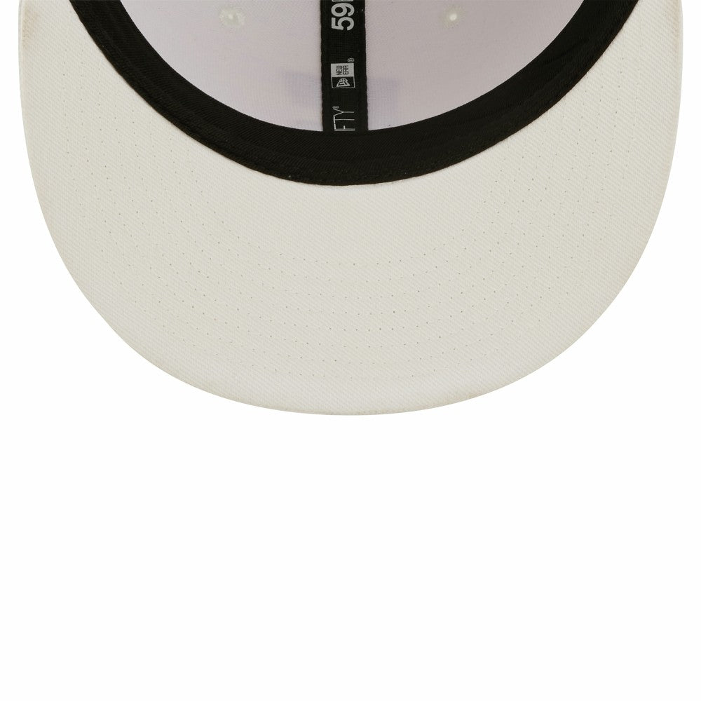 Cleveland Guardians New Era White on White 59FIFTY Fitted Hat Outlet