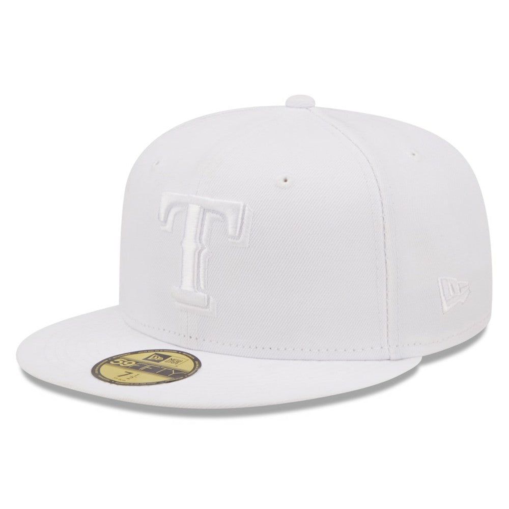 Texas Rangers New Era White on White 59FIFTY Fitted Hat Online