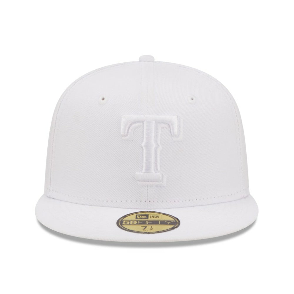 Texas Rangers New Era White on White 59FIFTY Fitted Hat Online