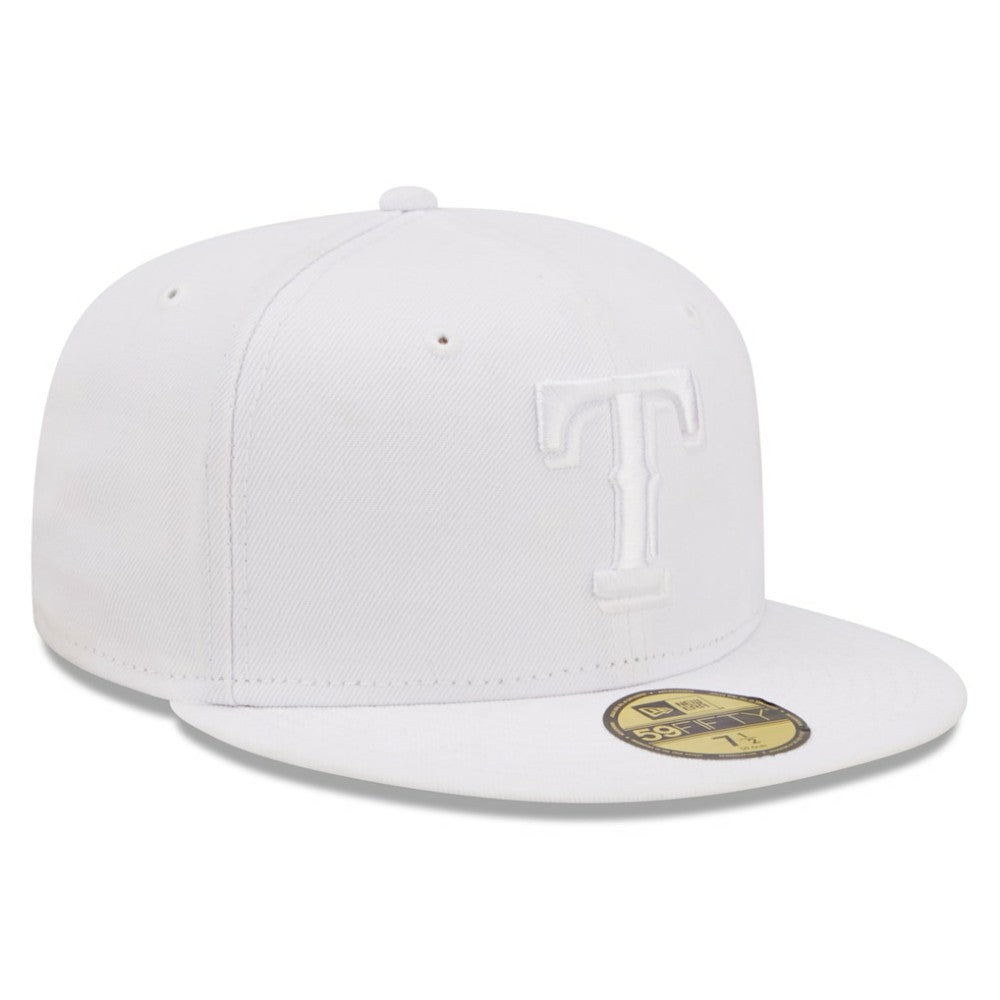 Texas Rangers New Era White on White 59FIFTY Fitted Hat Online