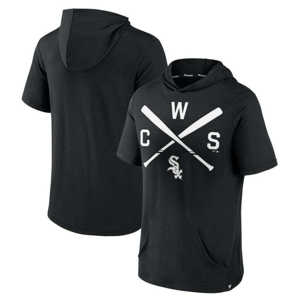 Chicago White Sox Fanatics Iconic Rebel Short Sleeve Hooded Top Online