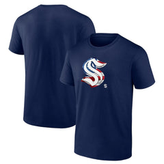 Seattle Kraken Banner Wave T-Shirt - Deep Sea Blue | NHL discount