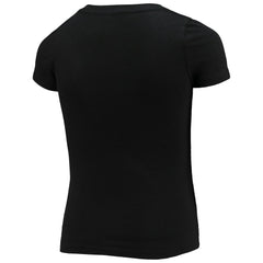 Washington Commanders New Era Girls Youth V-Neck T-Shirt - Black - NFL
