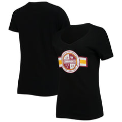 Washington Commanders New Era Women's V-Neck T-Shirt - Black - NFL