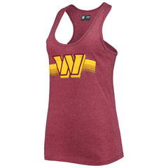 Washington Commanders New Era Women's Scoop Neck Racerback Tank Top - Burgundy - NFL