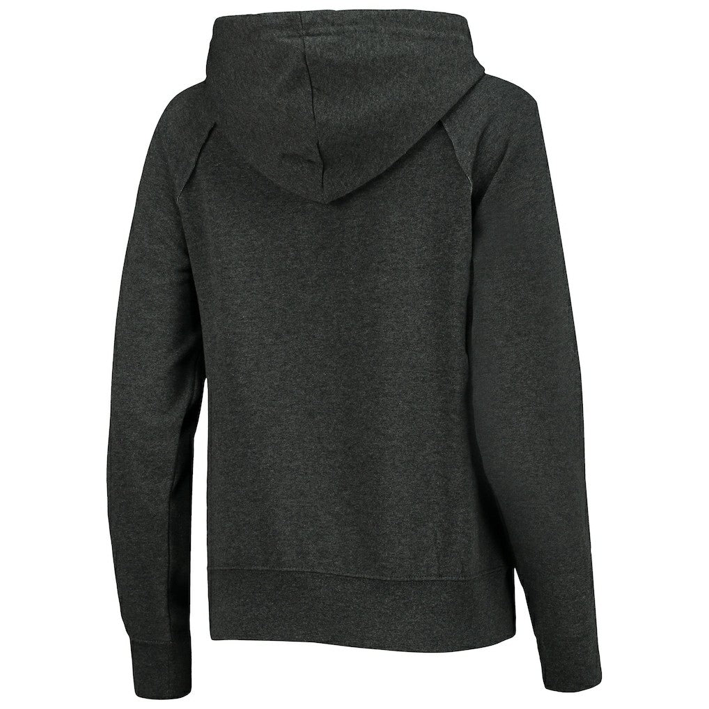 Washington Commanders New Era Women's Raglan Pullover Hoodie - Heathered Charcoal - NFL