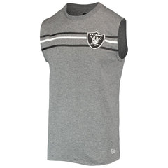Las Vegas Raiders New Era Brushed Sleeveless Tank Top - Heathered Gray - NFL