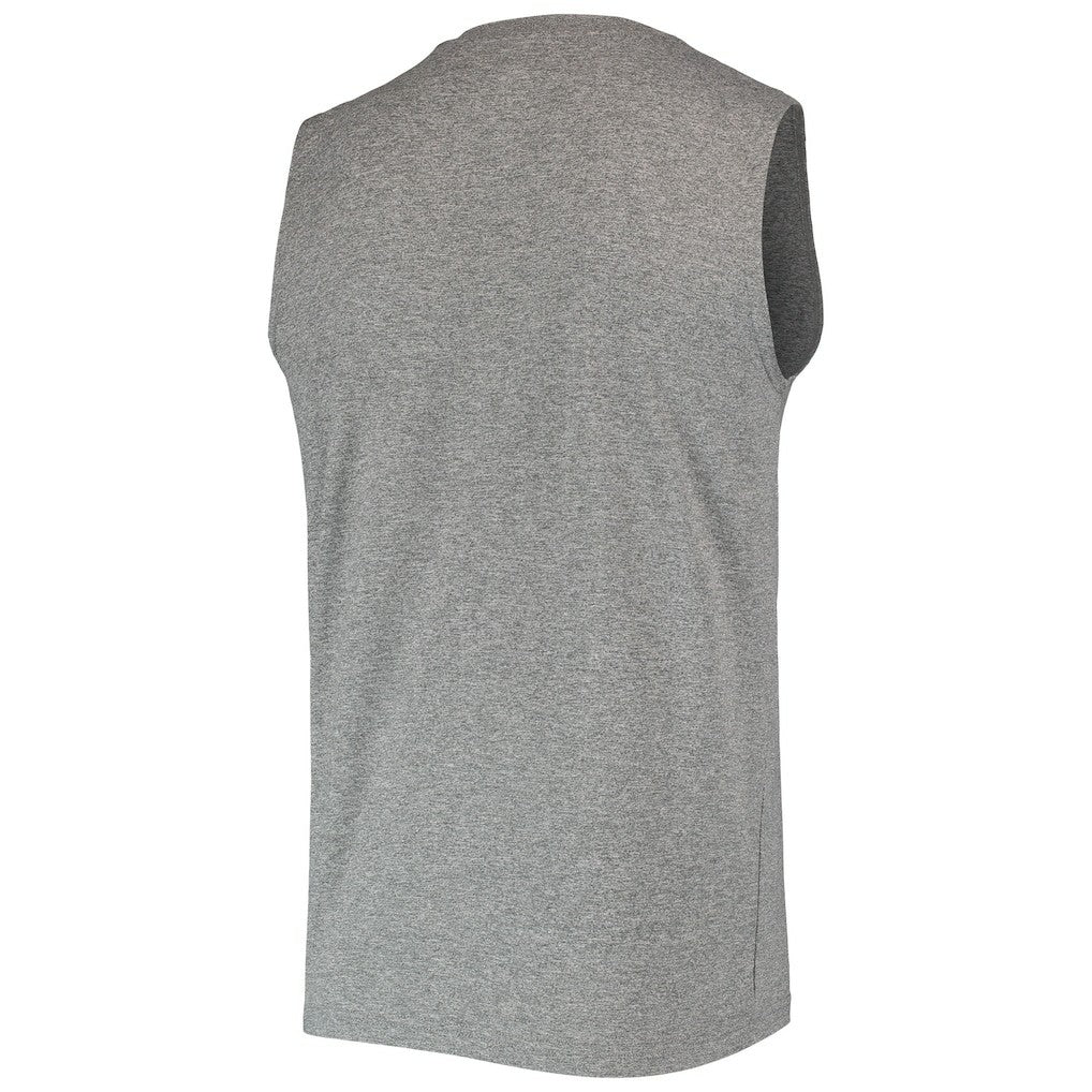 Las Vegas Raiders New Era Brushed Sleeveless Tank Top - Heathered Gray - NFL