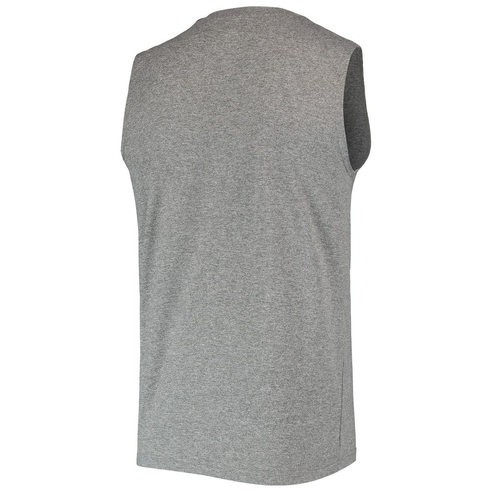 Las Vegas Raiders New Era Brushed Sleeveless Tank Top - Heathered Gray - NFL