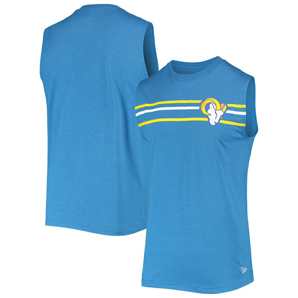 Los Angeles Rams New Era Brushed Sleeveless Tank Top - Royal - NFL