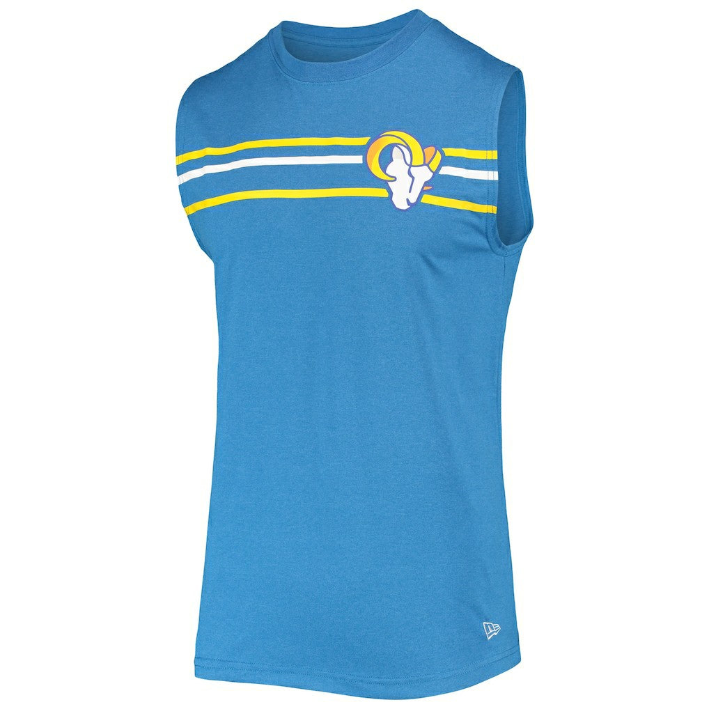 Los Angeles Rams New Era Brushed Sleeveless Tank Top - Royal - NFL