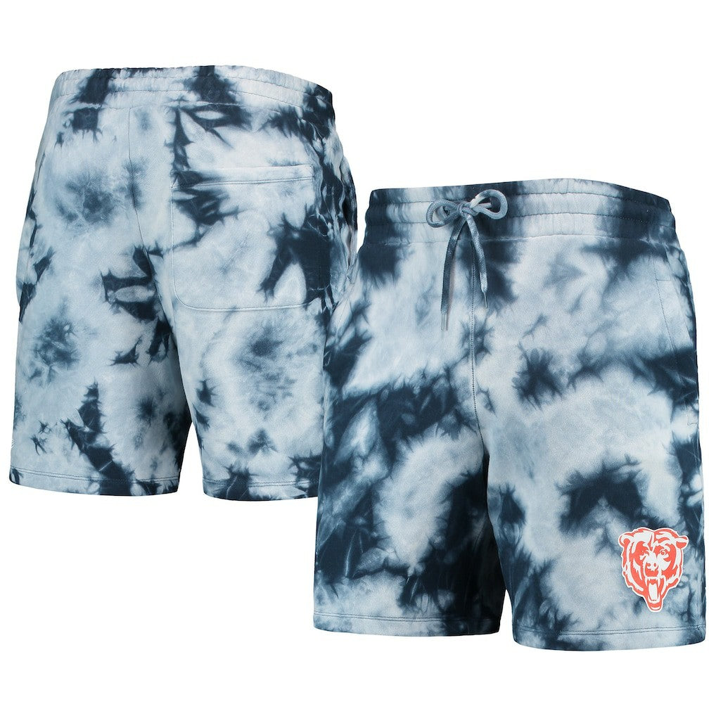 Chicago Bears New Era Tie-Dye Shorts - Navy - NFL