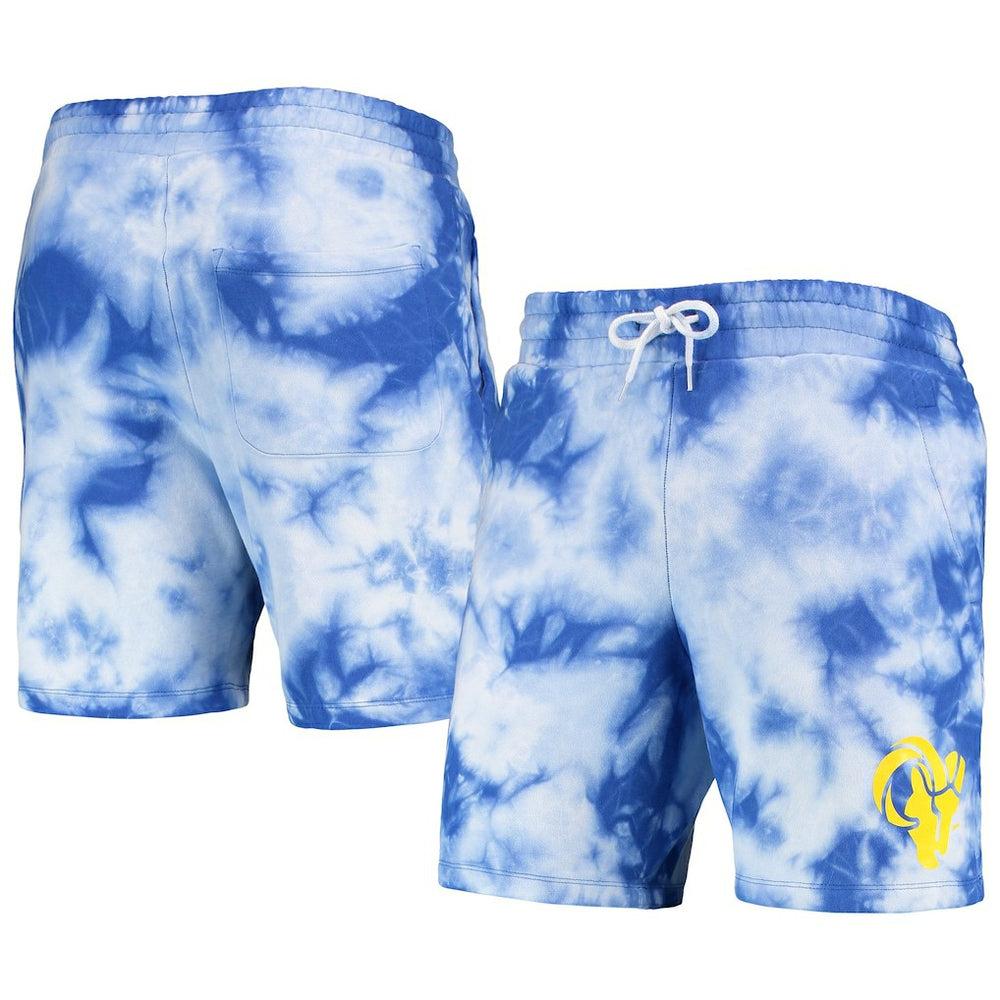 Los Angeles Rams New Era Tie-Dye Shorts - Royal - NFL