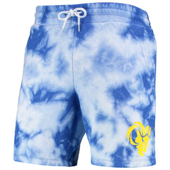 Los Angeles Rams New Era Tie-Dye Shorts - Royal - NFL