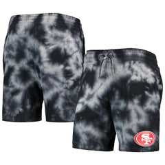 San Francisco 49ers New Era Tie-Dye Shorts - Black - NFL