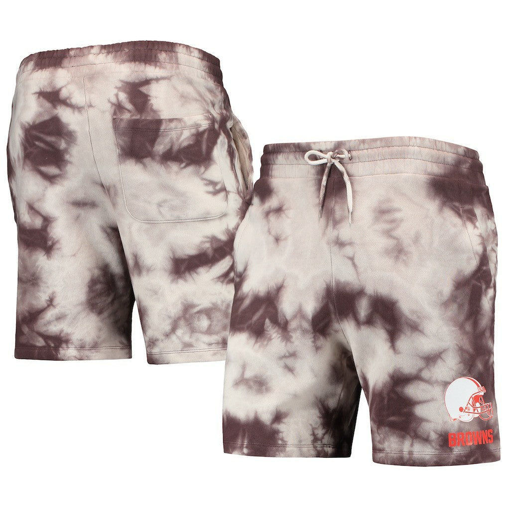 Cleveland Browns New Era Tie-Dye Shorts - Brown - NFL