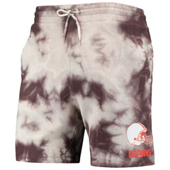 Cleveland Browns New Era Tie-Dye Shorts - Brown - NFL