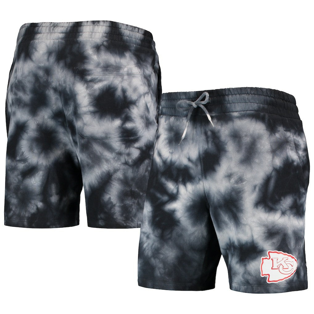 Kansas City Chiefs New Era Tie-Dye Shorts - Black - NFL