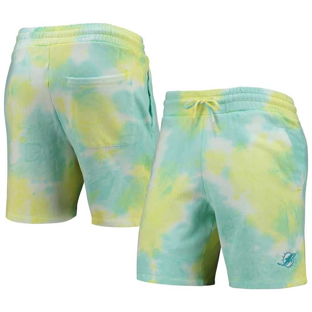 Miami Dolphins New Era Tie-Dye Shorts - White - NFL
