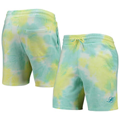 Miami Dolphins New Era Tie-Dye Shorts - White - NFL