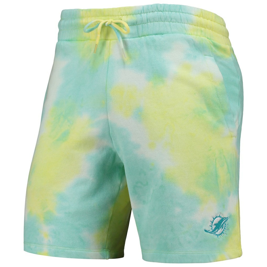 Miami Dolphins New Era Tie-Dye Shorts - White - NFL