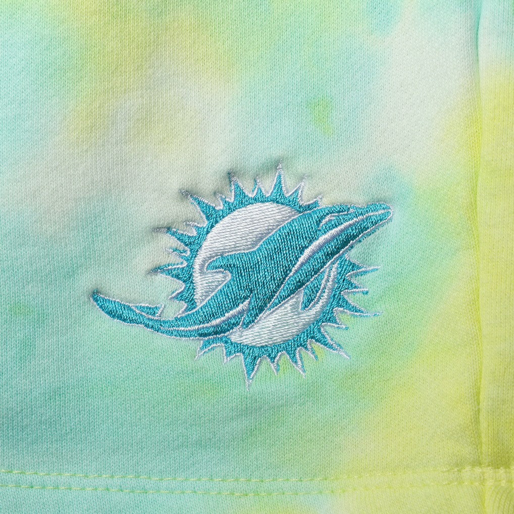 Miami Dolphins New Era Tie-Dye Shorts - White - NFL
