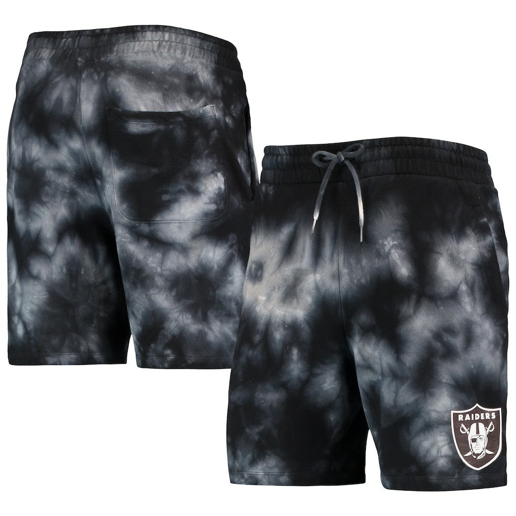 Las Vegas Raiders New Era Tie-Dye Shorts - Black - NFL
