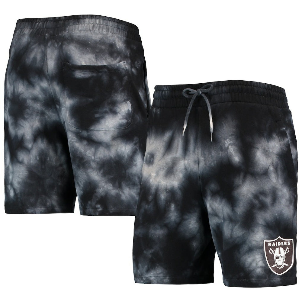 Las Vegas Raiders New Era Tie-Dye Shorts - Black - NFL