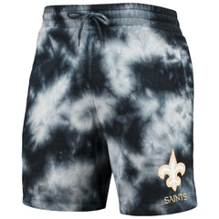 New Orleans Saints New Era Tie-Dye Shorts - Black - NFL