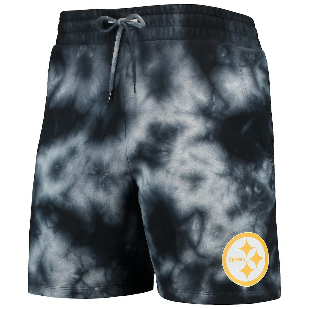 Pittsburgh Steelers New Era Tie-Dye Shorts - Black - NFL
