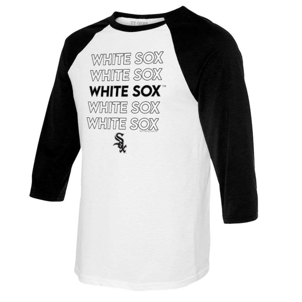 Chicago White Sox Tiny Turnip Women's Stacked 3/4-Sleeve Raglan T-Shirt Online