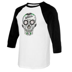 Chicago White Sox Tiny Turnip Women's Sugar Skull 3/4-Sleeve Raglan T-Shirt Discount