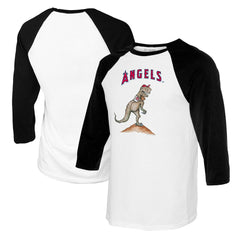 Los Angeles Angels Tiny Turnip Youth TT Rex Raglan 3/4 Sleeve T-Shirt Outlet