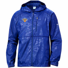 Columbia New York Knicks Camo Flash Forward Full-Zip Windbreaker Jacket Blue