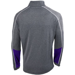 Columbia Charlotte Hornets Omni-Wick Shotgun 2.0 Quarter-Zip Pullover Top Heathered Gray/Purple