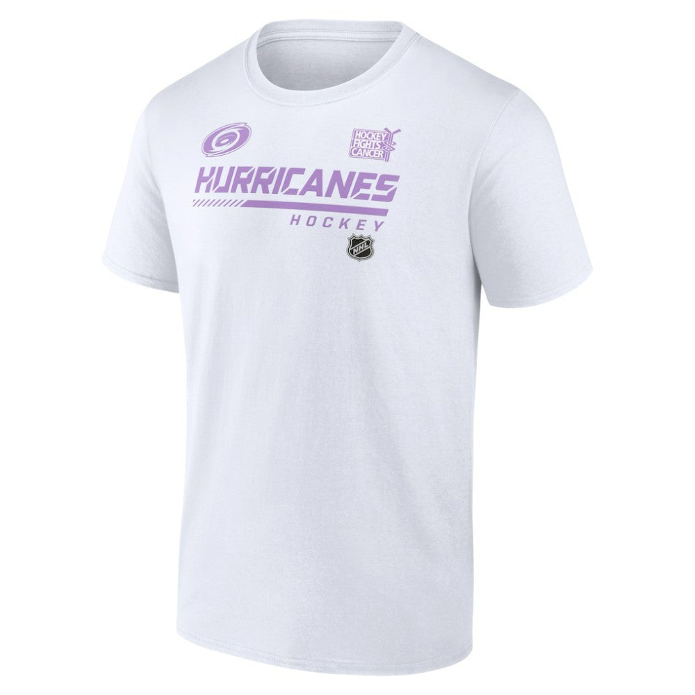 Carolina Hurricanes NHL Hockey Fights Cancer T-Shirt - White | NHL discount