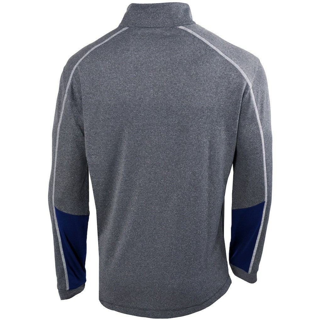 Columbia Denver Nuggets Omni-Wick Shotgun 2.0 Quarter-Zip Pullover Top Heathered Gray/Navy