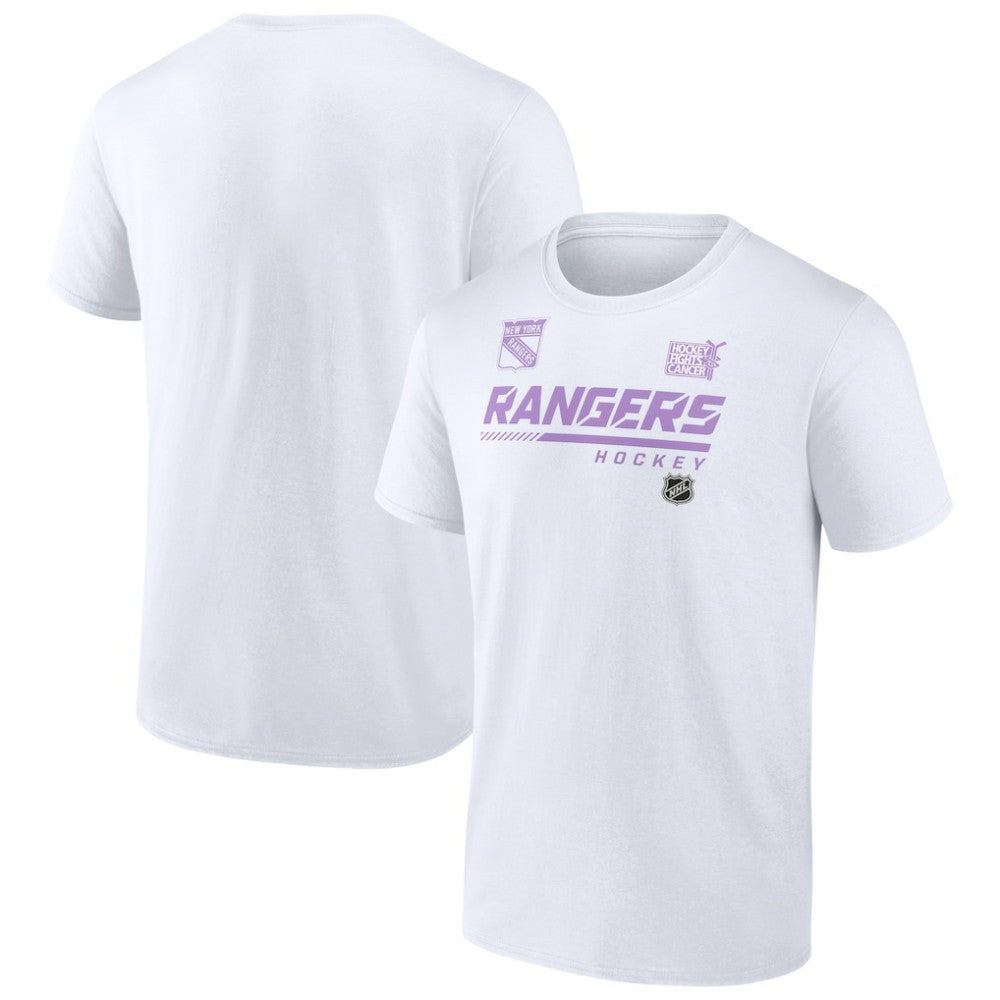 New York Rangers NHL Hockey Fights Cancer T-Shirt - White | NHL sale