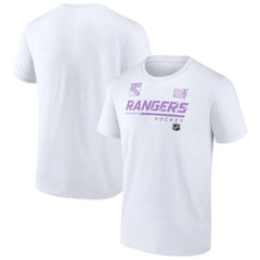 New York Rangers NHL Hockey Fights Cancer T-Shirt - White | NHL sale