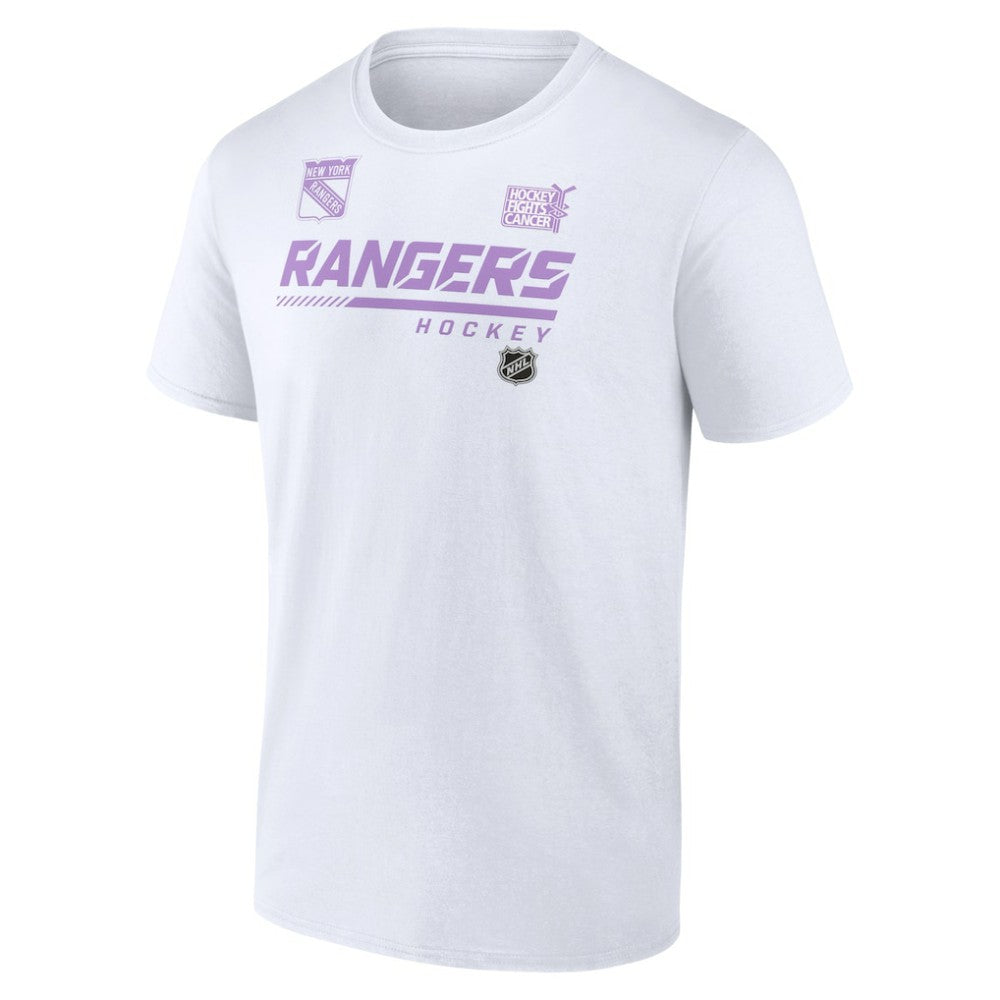 New York Rangers NHL Hockey Fights Cancer T-Shirt - White | NHL sale