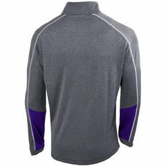 Columbia Phoenix Suns Omni-Wick Shotgun 2.0 Quarter-Zip Pullover Top Heathered Gray/Purple