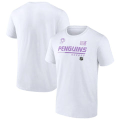 Pittsburgh Penguins NHL Hockey Fights Cancer T-Shirt - White | NHL sale